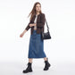 Soft Knit Crewneck Button Front Cardigan with Pockets