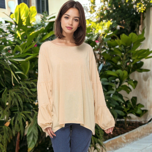 Casual & Comfy Long-Sleeve Blouse