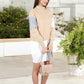 Color Block Long Sleeve Turtleneck Sweater Dress