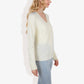 Button-Up Cardigan V-Neck Long Sleeve with Ribbed Hem