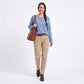 Relaxed Drop Shoulder Crew Neck Long Sleeve Knit Sweater