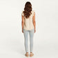 Sleeveless Swiss Dot Button Front Top with Ruffle Shoulders and Scalloped Neckline