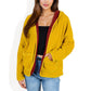 Two Tone Lined Hooded Jacket with Contrast Trim