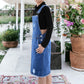 Distressed Denim Overall Tunic Dress