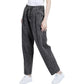 Loose High Waist Denim Trousers