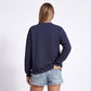 Exposed Seam Drop Shoulder Long Sleeve Pullover Sweatshirt