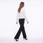 V Neck Decorative Gold Button Knit Cardigan Sweater