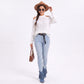 Mock Neck Cold Shoulder Cable Knit Long Sleeve Pullover Sweater