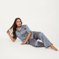 Plus Size 2-Piece Floral Kimono Robe Set with Short Sleeve Open Front Longline Cover Up and Matching Inner Dress