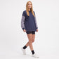 Plaid Sleeve Crew Neck Long Sleeve Pullover Sweatshirt