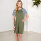 Short Sleeve Leopard Print Raglan Dress