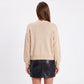 Open Front Knit Cardigan Sweater with Long Sleeves