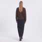 Mock Neck Zip-Front Knit Cardigan Sweater