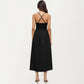 Sleeveless Maxi Dress with Cutout Front and Smocked Back