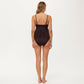 Maternity Tankini Swimsuit with Seashell Accent and Adjustable Straps