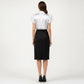 Satin Button Down Blouse with Ruffle Sleeves and Collared Neckline