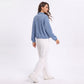 Quilted Full Zip Jacket with Collared Neckline