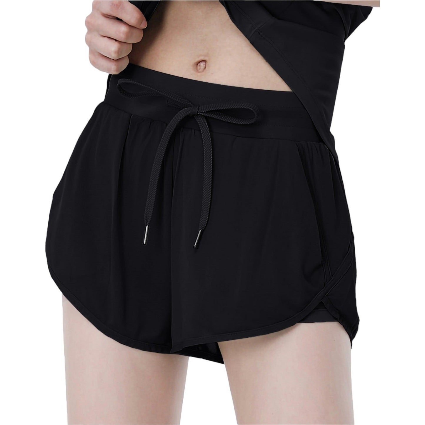 Yoga Running Sports Workout Gym Athletic Shorts with Pockets