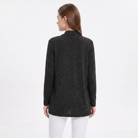 Open Front Cardigan with Front Pockets