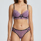 2 Piece Floral Lace Underwire Bra and Panty Lingerie Set