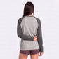 Colorblock Waffle Knit Raglan Long Sleeve Top