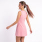Sleeveless Mini Dress Pearl Neckline A Line Shift Dress