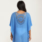 Crochet Medallion Swim Cover Up Dress with Tassel Trim and Relaxed Boho Silhouette
