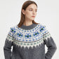 Fair Isle Crewneck Pullover Sweater