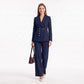 Double Breasted Blazer and Straight Leg Pants Two Piece Suit Set