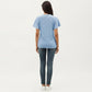 Short Sleeve Eyelet V-Neck Top with Floral Embroidery and Flutter Sleeves