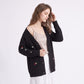 Floral Embroidered Button Front Cardigan