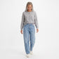 Crewneck Button-Front Knit Cardigan Sweater