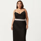 Plus Size Satin Slip Dress with Lace Waist Detail Adjustable Spaghetti Straps Midi Sleepwear Nightgown