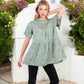 Babydoll Blouse with Ruffled Hem and Loose Fit