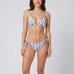 2 Piece Triangle Bikini Set with Halter Top and Tie Side Bottom