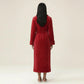 Plush Bathrobe with Shawl Collar, Self Tie Belt and Faux Shearling Trim