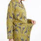 Giraffe Print 2 Piece Pajama Set with Long Sleeve Button Down Top and Pants