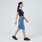 High-Waisted Denim Bermuda Shorts Cute