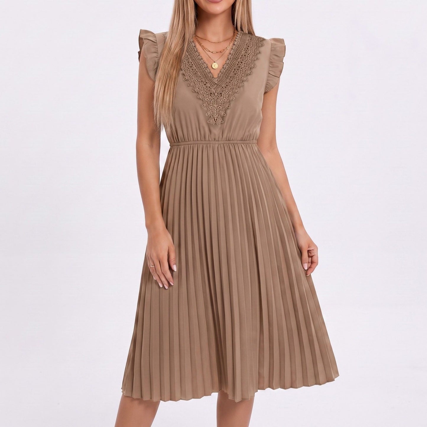 Two-Piece Spaghetti Strap Tank and Wide-Leg Pant Set