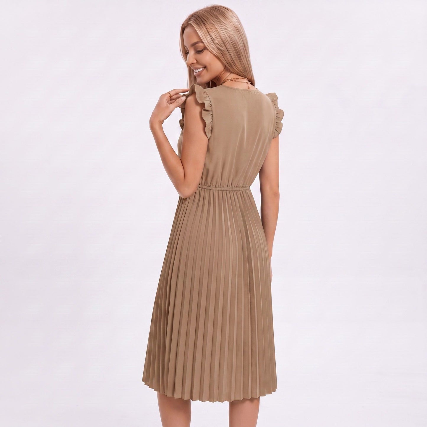 Two-Piece Spaghetti Strap Tank and Wide-Leg Pant Set