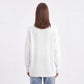 Oversized V Neck Longline Knit Pullover Sweater