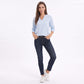 Long Sleeve V-Neck Sweatshirt with Raglan Sleeves