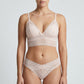 Lace Longline Bralette and Matching Panty Two Piece Lingerie Set
