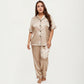 Plus Size 2-Piece Floral Kimono Robe Set with Short Sleeve Open Front Longline Cover Up and Matching Inner Dress