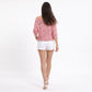 Open Stitch Knit Sweater One Shoulder Geometric Long Sleeve Top