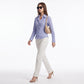Striped Button Down Long Sleeve Collared Shirt