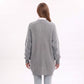 Long Open Front Knit Cardigan with Pockets
