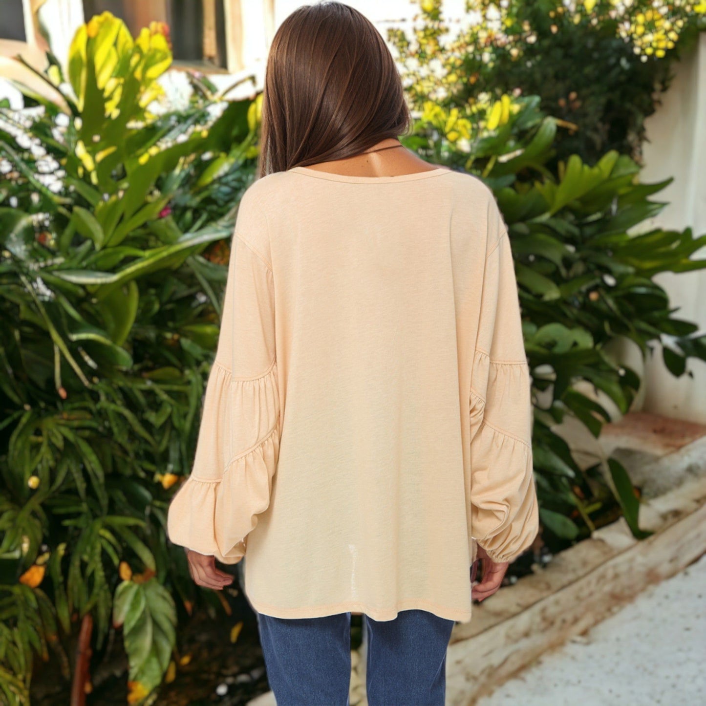 Casual & Comfy Long-Sleeve Blouse