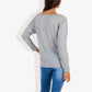 Long Sleeve Boat Neck Pullover Top with Stitch Detail