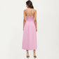 Sleeveless Maxi Dress with Cutout Front and Smocked Back